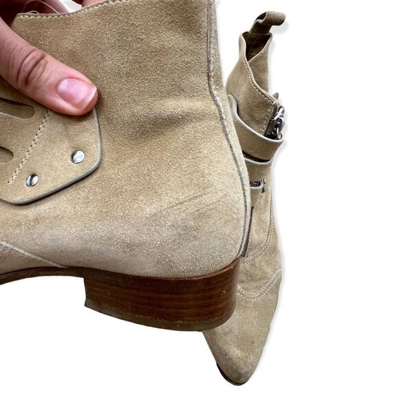 Tabitha Simmons Early Light Tan Suede Bootie - Picture 11 of 13